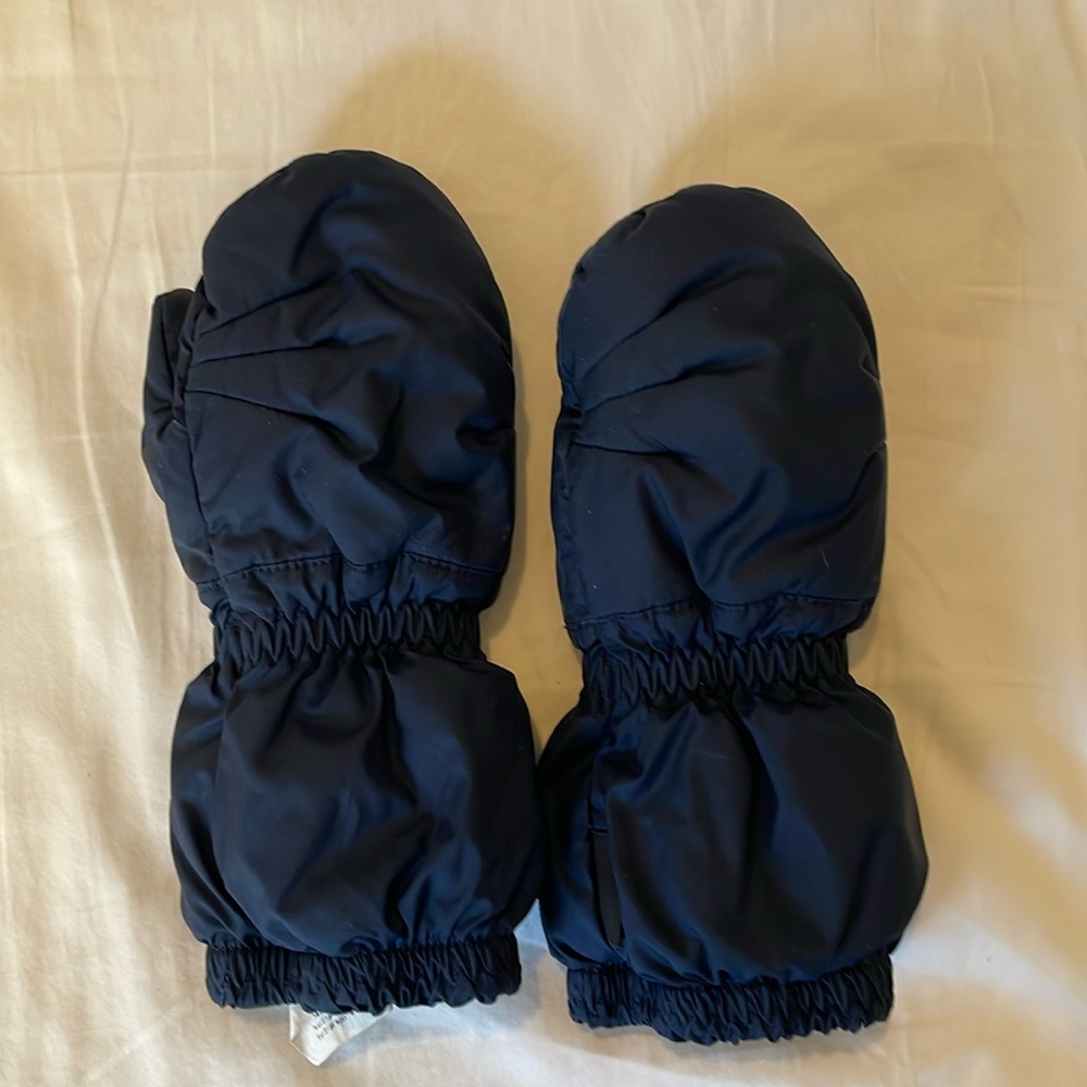 Patagonia kids snow mittens - navy- 12-24 month
